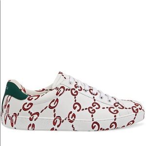 Authentic Gucci Ace Sneaker with GG Print